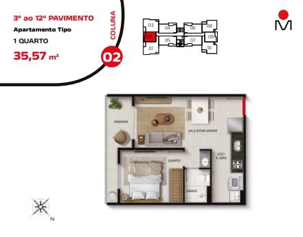 Apartamento à venda com 2 quartos, 58m² - Foto 19